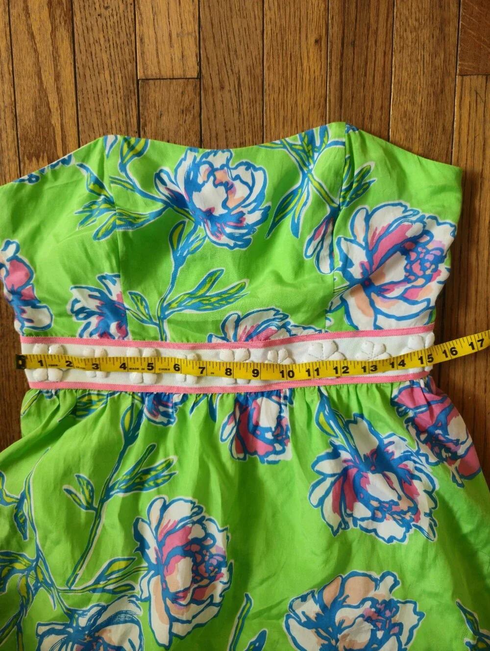 Lilly Pulitzer Silk Blend Corset Strapless Party Dress Women Size 10  SZ MED - Picture 3 of 8